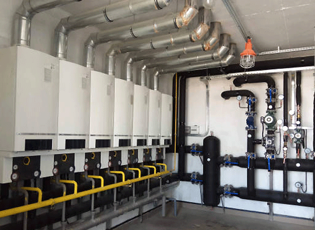 commercial boiler room